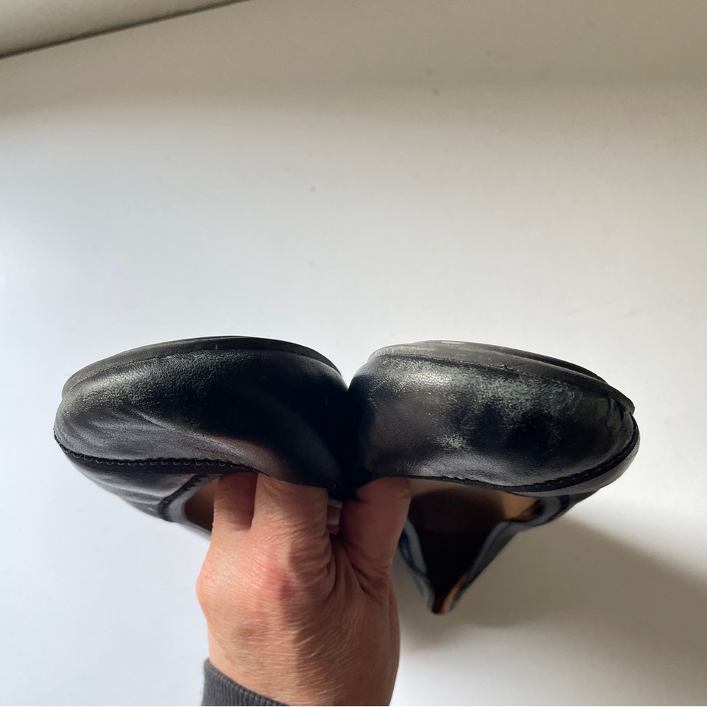 VIONIC Caroll Black Leather Orthotic Ballet Flat Comfort Shoe Professional FLAW - Picture 6 of 13